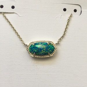 Authentic Kendra Scott blue opal elisa